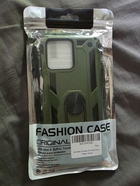 Olive Green Rugged Ring-Stand Phone Case